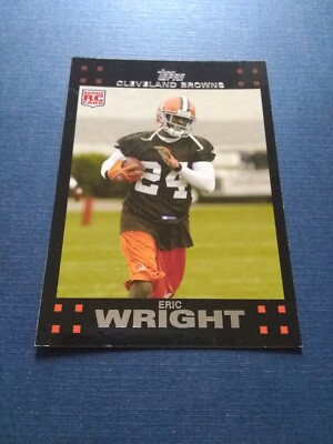 2007 Topps Football Eric Wright Rookie Card #382 Set Break EX+