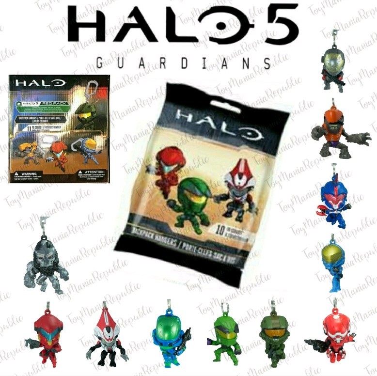 Lot of 5-Halo 5 Guardian Xbox Microsoft Req Pack Backpack Hangers