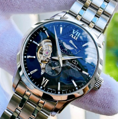 Orient Star Automatic Blue Dial Men's Watch Power Reserve  RK-AV0B03B