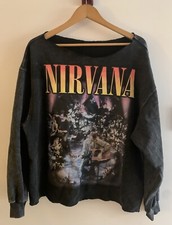 Nirvana Unplugged Sweatshirt Vintage Bootleg Grunge 90s Style XL No Tag 