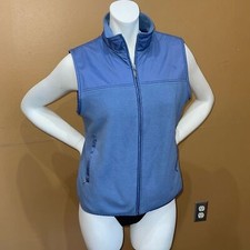 Vintage Nike Golf Women s fleece/nylon blue full zip vest size Med