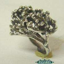 Spectacular Artisan Sterling Silver Ring Israel 1970s