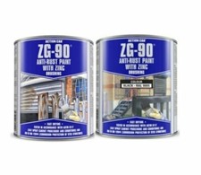 Action Can ZG-90 Silver Cold Zinc Galvanising Brushable Paint Anti Rust Black