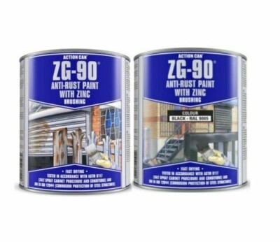 Action Can ZG-90 Silver Cold Zinc Galvanising Brushable Paint Anti