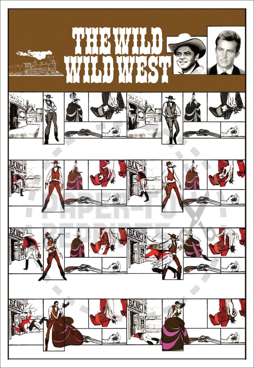 THE WILD WILD WEST TV SERIES POSTER - VINTAGE REPRINT | eBay