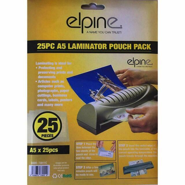 A5 Laminating Pouches Photo & Digital Image Lamination Laminator Pack