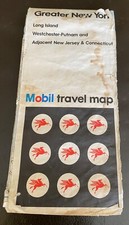 Vintage 1970 Mobil Travel Map Greater New York   Road Map