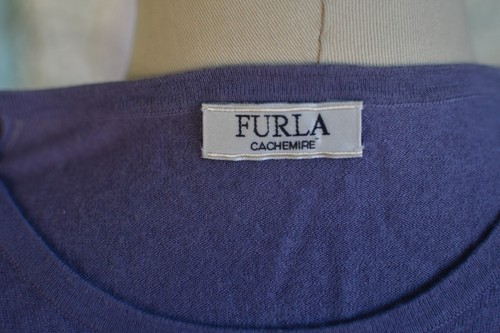 Top Furla Cachemire Taglia: Medium Cashmere Bambù Viola - Foto 7 di 11