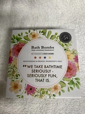 Grace and Stella Bath Bombs Set of 4 Moisturizing & Organic Ingredients Sealed