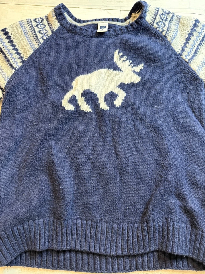 Suéter Suéter Chaleco Rasgado Isla Justa Azul Gris Marca Mixta Niños Talla: 6 Mediana Foto 2 de 4