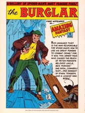 THE BURGLAR STEVE DITKO SPIDERMAN 9"x12" Marvel Comics Vintage Art Print Poster