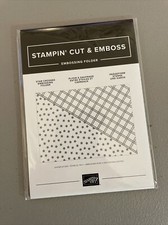 Stampin' Up Cut  Emboss Star-Crossed Embossing Folder NIP