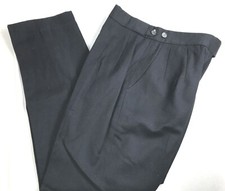 Women  s New Harve Benard Black 100 Wool/Lining 100 Polyester Tall Pants-Choice