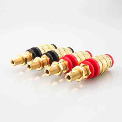 4x CMC 878L-SE Lautsprecher AMP Binding Post Weibliche Bananen Jack Hifi Socket