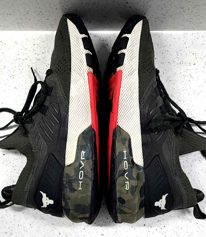 Under Armour Project Rock Baroque Green Camo Athletic Shoes