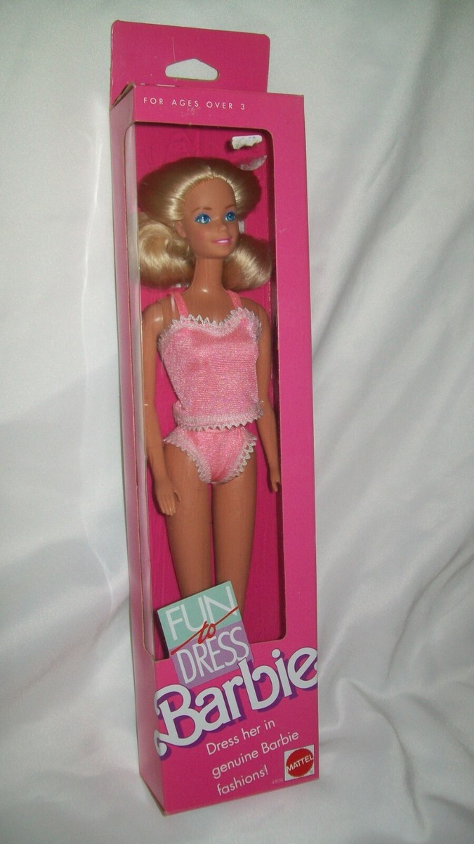 VINTAGE 1989 BARBIE FUN TO DRESS MINT IN BOX, NEVER OPENED, BRAND