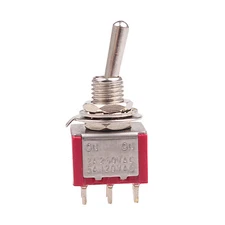 10pcs 2A/250VAC 5A/120VAC DPDT ON/ON 6 Pin Panel Mounted Toggle Switch