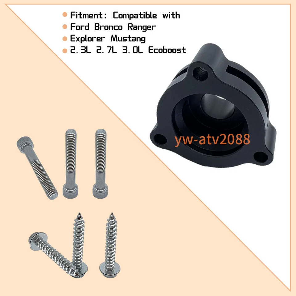 Adaptador de válvula de soplado BOV para Ford Bronco Ranger Explorer ST Mustang EcoBoost Foto 2 de 4