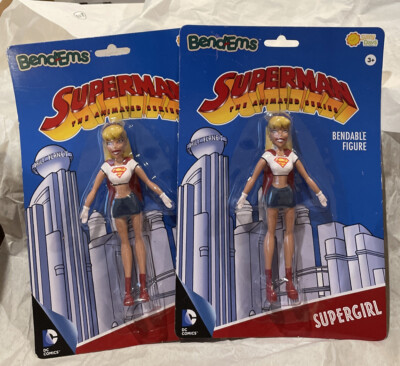 2ps Bend-Ems SuperGirl 5'' Bendable Figure DC Comics Superman The Animated Series