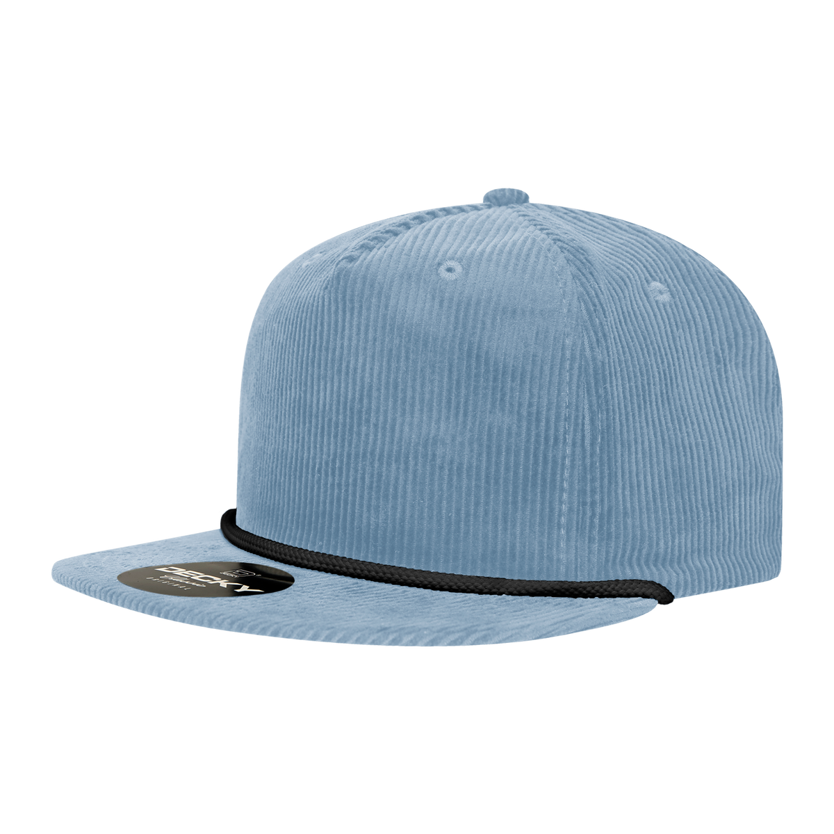 Decky Unisex 5 Panel High Profile Relaxed Corduroy Rope Hat - 6043