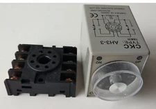AC 110V Delay Timer Time Relay 0~60 Minute AH3-3 & Base