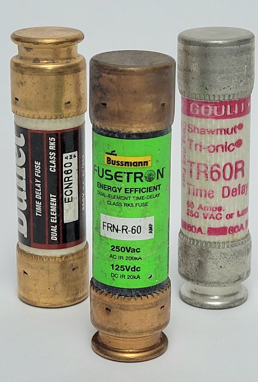 Fuse Brand Reverse R One (1) Various Brand Fuse - FRN-R-60amp Class RK5 FUSE 60Amp *H56 | eBay