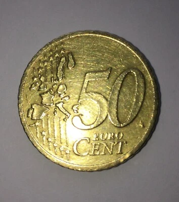 Pièce Allemande rare année 2002 : 50cent d'euros - Photo 1/2