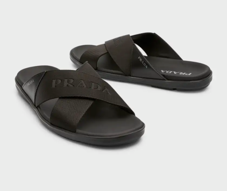 NEW PRADA Nastro Web Logo Cross Men display picture 3