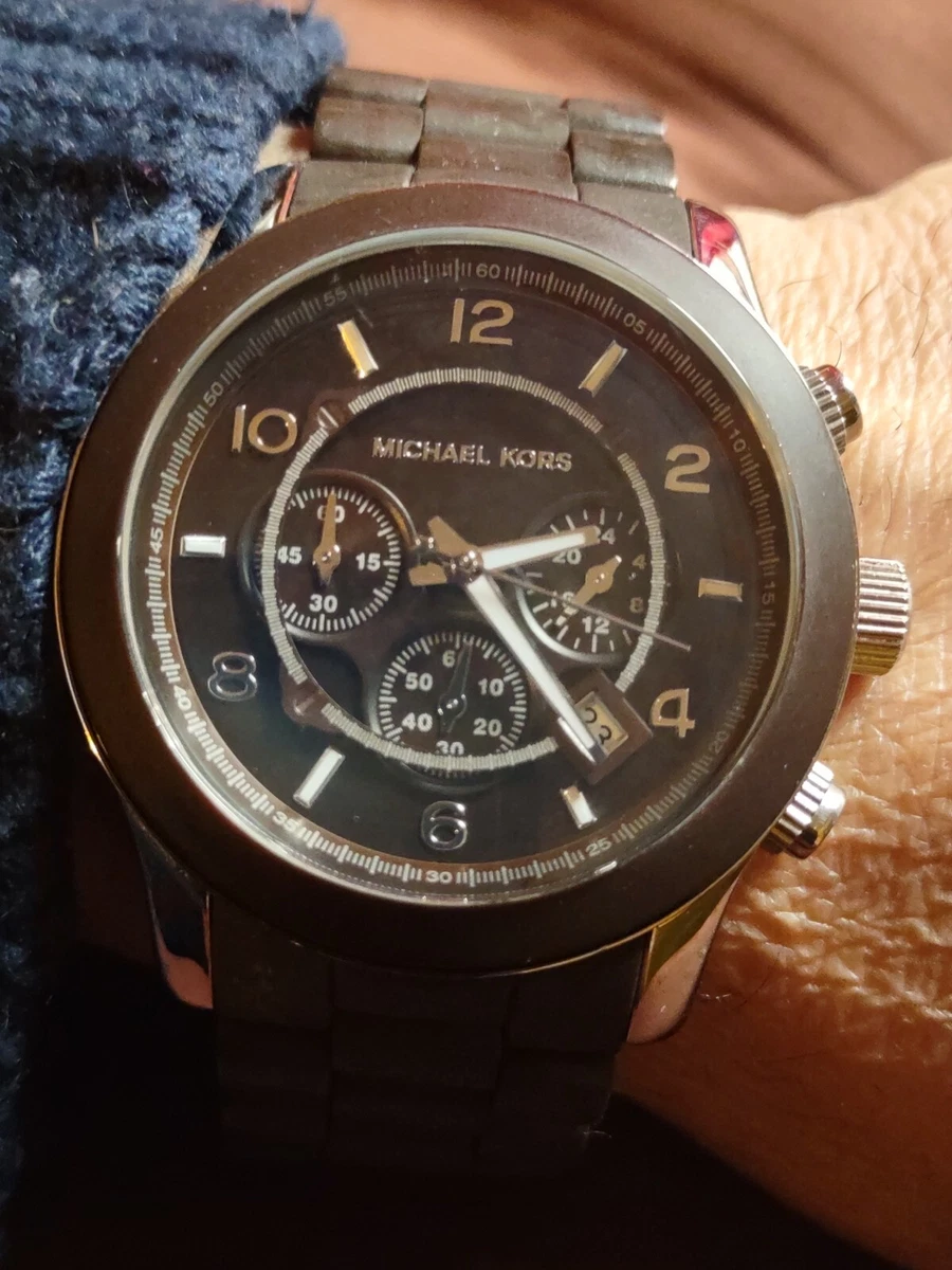 Michael kors chocolate best sale watch