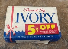 Ivory Soap Vintage Bars Floating Personal Siz...
