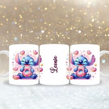 Tazza Ciambella Stitch con Nome Personalizzabile, Regali, Disney, Natale