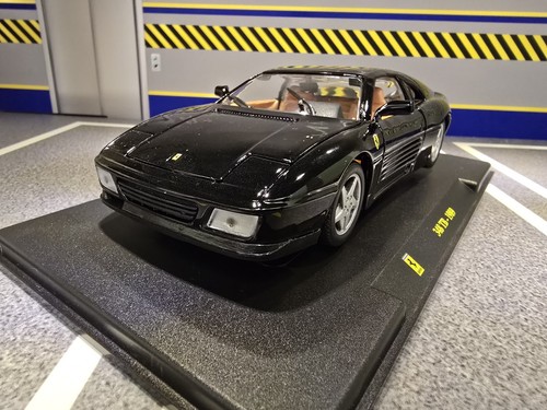 Ferrari 348 TB Berlinetta 1989 Black 1:24 Scale Model Car in Display Case F119 - Picture 3 of 14