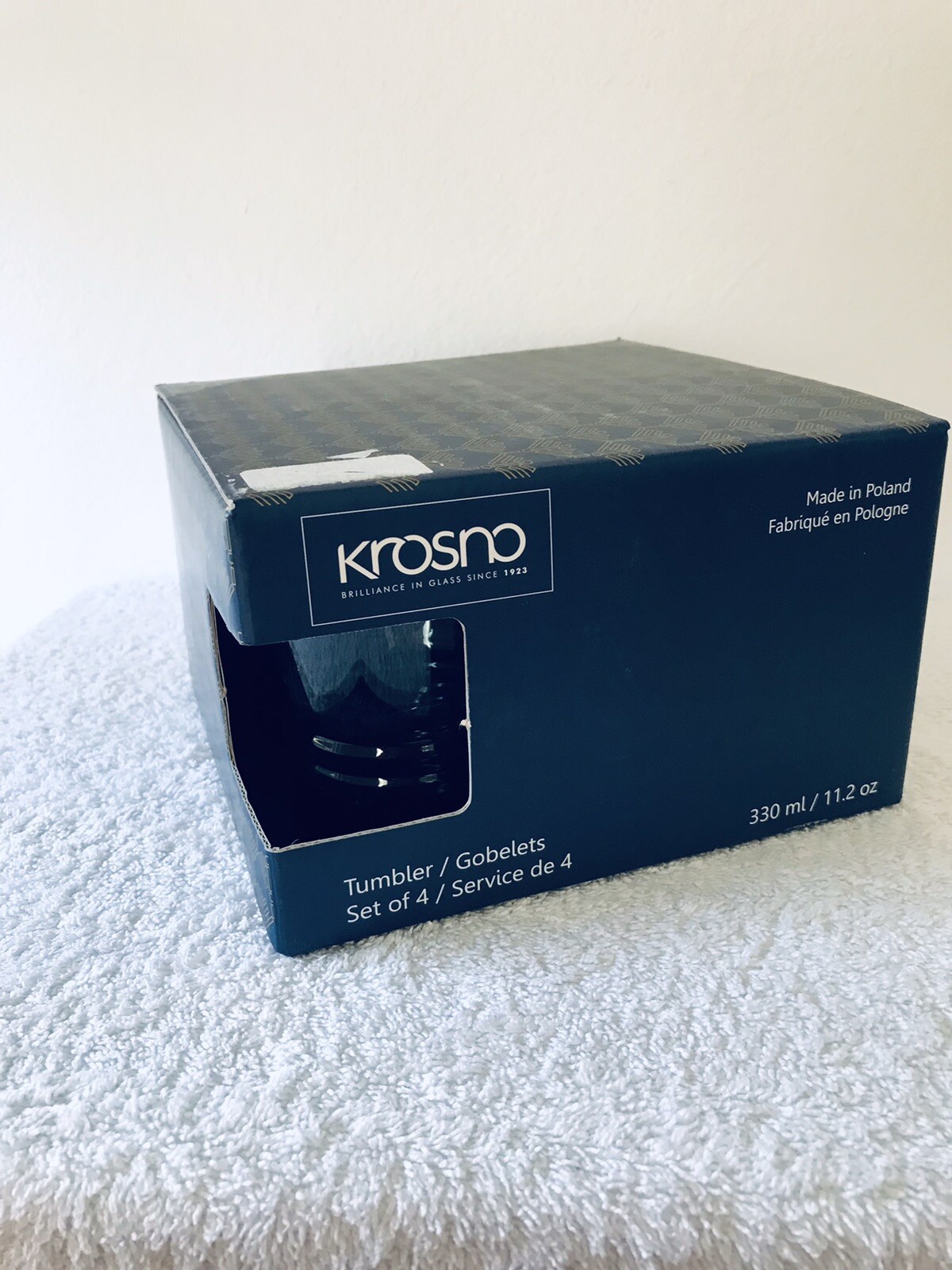 Krosno Poland Glass Tumbler , Set Of 4 330ML. 11.2oz Glass eBay