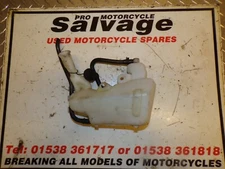 TRIUMPH STREET TRIPLE 675 RX 2015 2016 2017:COOLANT BOTTLE TANK:USED MOTORCYCLE