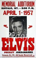 Elvis Presley Concert  Poster Buffalo, NY Art