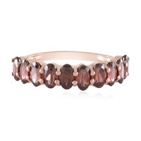 Cavill Ring Sterlingsilber RoséVergoldet Zirkon 3,22Ct Oval Damen