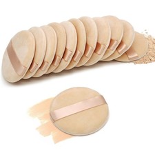 12 Pcs Round Powder Makeup Puff Loose Powder Body Make Up Sponge for Foundation