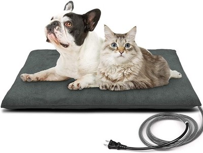 New Best PETNF Outdoor Heated Pet Bed with Waterproof Cover Pet Heating Pads for