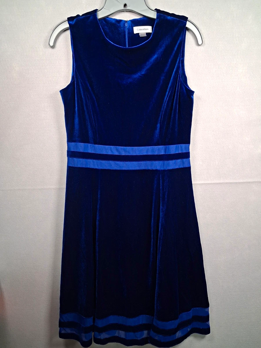 calvin klein royal blue velvet dress Dresses for Women for sale Prom & Party Color:periwinkle York Satin Mini Dress Evening gown Square Neckline