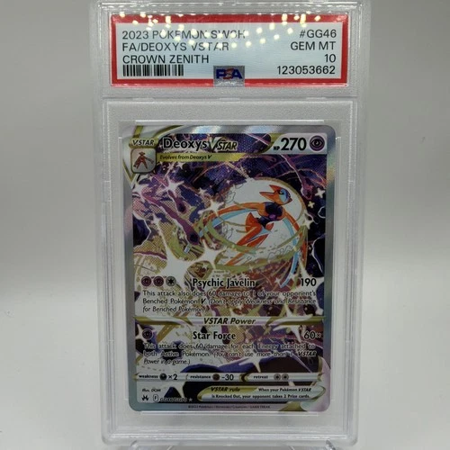 Deoxys VSTAR GG46/GG70 SWSH: Crown Zenith: Galarian Gallery Holo PSA 10