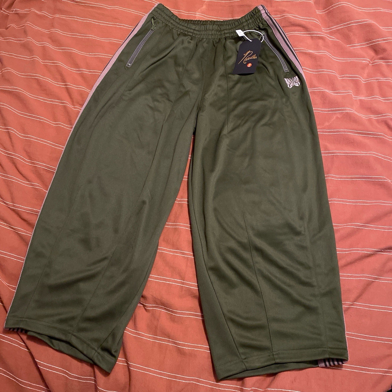 Needles HD Trackpants “Olive” Men’s Small Purchased In Osaka Japan