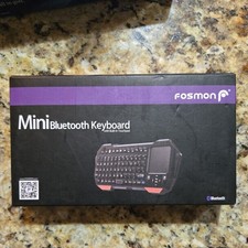 Fosmon 30FT Mini Wireless Bluetooth Keyboard Touchpad for iOS Android Windows