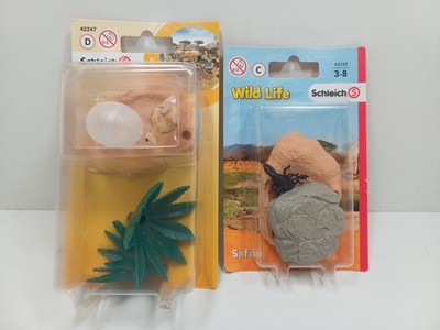 Schleich Set 42325 Skorpion Mit Versteck, 42247 Strauß Küken Mit Nest  Ovp