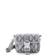 Christian Dior Hit the Road Flap Crossbody Bag CD Diamond Coated Canvas