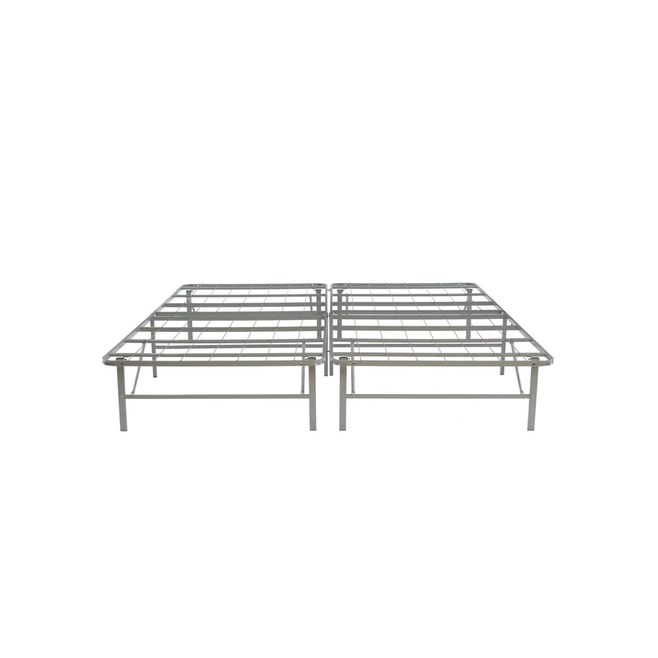 Linon Lowell King Folding Platform Mattress Base in Grey Powder Coated Steel - Image 4 of 4