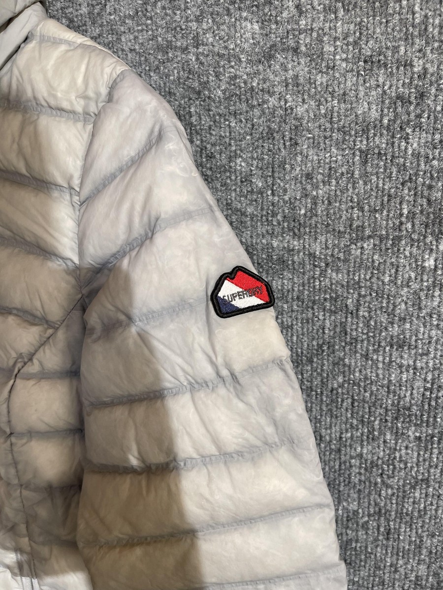 Superdry Altitude Performance Down Jacket Womens 4 Gray Puffer Full Zip View 3
