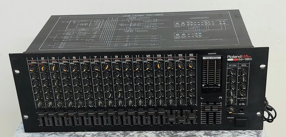 Roland M-16016 Channel Rackmount Stereo Line Mixer Pro Audio from Japan