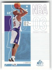 2002-03 SP Game Used Edition Vince Carter #94 Toronto Raptors
