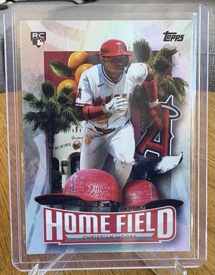 2026 Topps Series 1 Christian Moore RC Home Field Advantage Angels