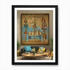 Egyptian Painting 1 Art Print Framed Wall Art Poster Canvas Print Picture